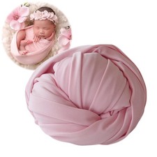 Newborn Photography Stretch Wrap Boy Girl Baby Props Blanket Pink