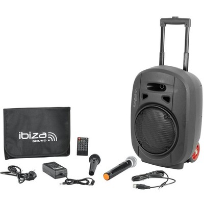 Ibiza PORT8UHF-MKII-TWS Bluetooth Lautsprecher Akku UHF Mikrofon TWS