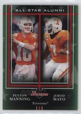 2009 Bowman Draft Picks All-Star Alumni Combos Peyton Manning Jerod Mayo 1e1b