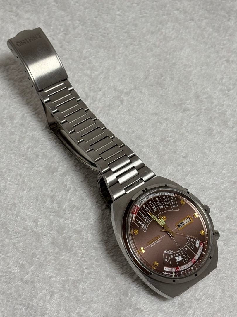 ORIENT Automatic Perpetual Calendar Men's Watch Orange Dial 469672