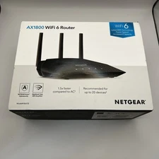Netgear AX1800 Wi-Fi 6 Router 4-Stream Dual Band (RAX10-100NAS)