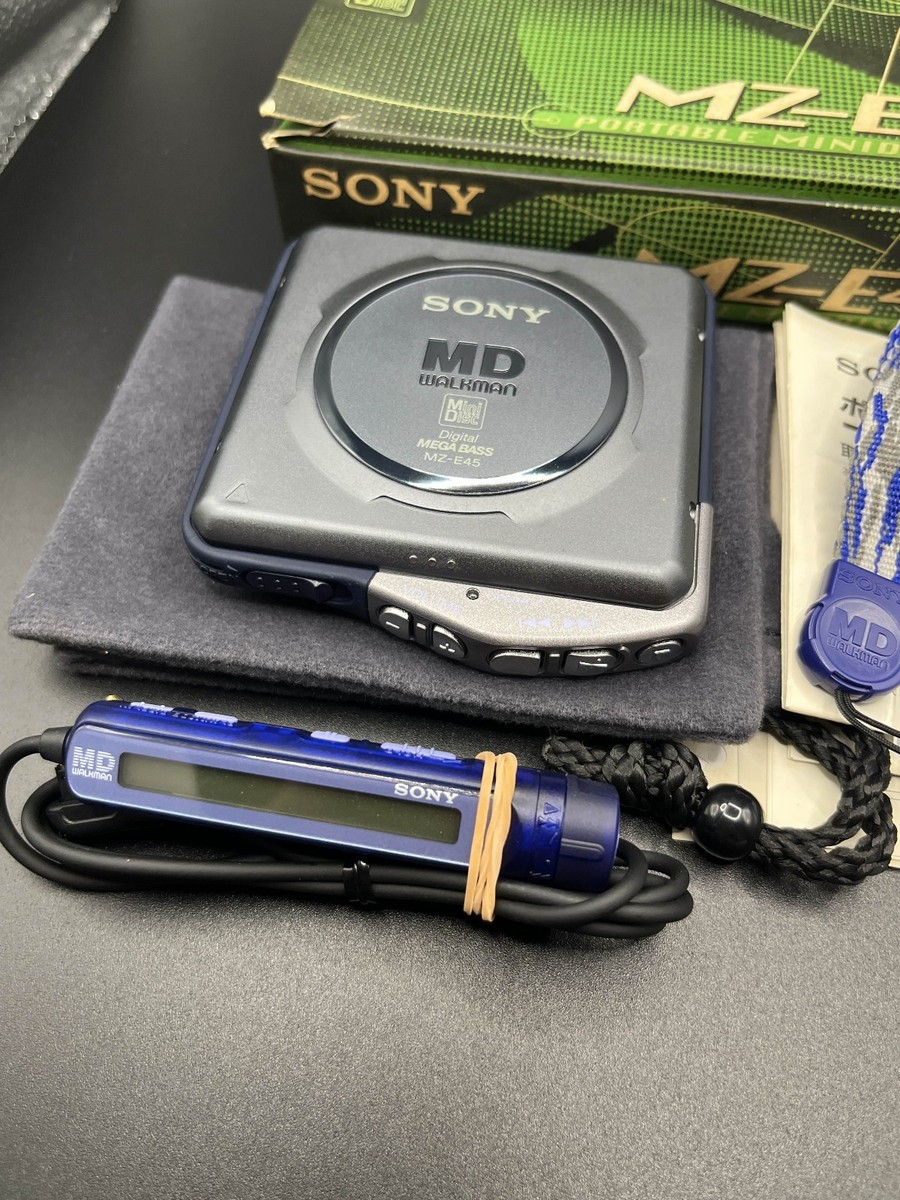 SONY　MD WALKMAN MZ-E45 SONY MZ-E45 MD Walkman Portable Minidisc Player Gray