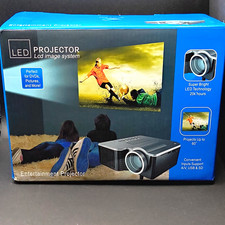 LED LCD Desktop Projector 320x240 32 Lumens 4:3 USB/SD/AV White 4x