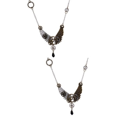  2 PCS Steampunk Zubehör Damen Kette Eleganter Schmuck Geschenkkette