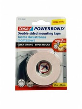 Tesa Powerbond Ultra Strong Heavy Duty Double-Sided Tape 1.5m x 19mm TESA