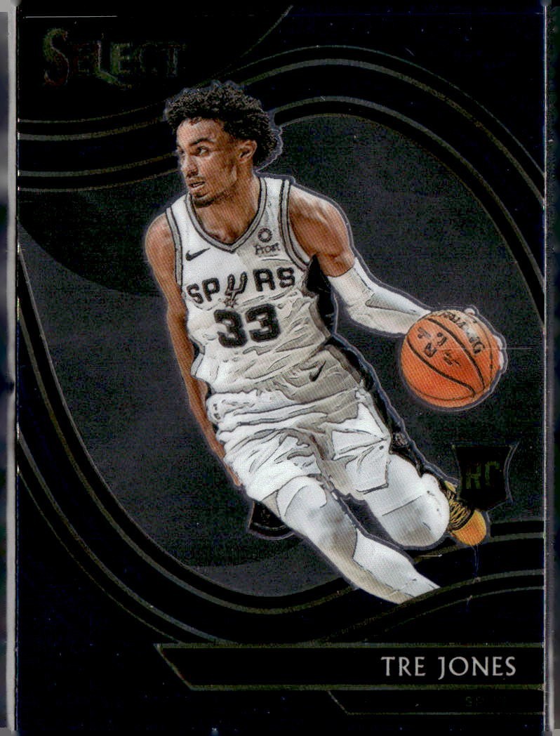 2020-21 Panini Select Courtside Blue Tre Jones Rookie