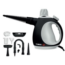 Tower T134000PL THS10 Corded Handheld Steam Cleaner with 9 Accessories 1050W