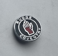 Vintage Rudge Metal Enamel Small Lapel Pin Badge Motorcycle Classic Bike