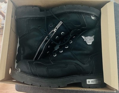 Harley-Davidson Boots 8.5 M Wide Black Leather