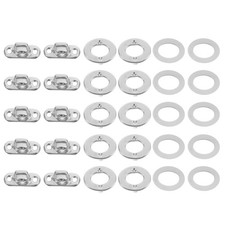 10 Sets Marine Fastener Turn Button Eyelet Snap Fasteners Metal Kit