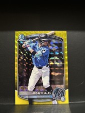 2025 Bowman Draft Chrome Andrew Salas #BDC-34 GEOMETRIC YELLOW /75 B145