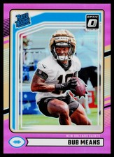 2024 Donruss #362 Bub Means Optic Rated Rookies Preview Pink H5