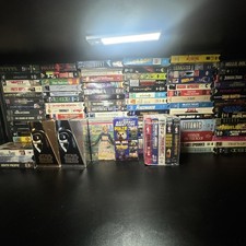 Huge LOT OF 107 VHS Action CBS Random Horror Action Cartoon Michael Jordan RARE