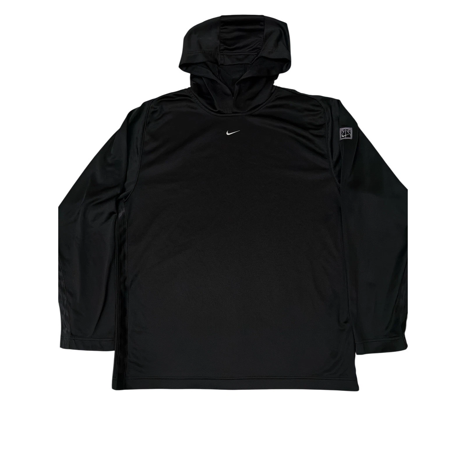 Nike Basketball Hoodie Mens Large Black Lightweight Training Top