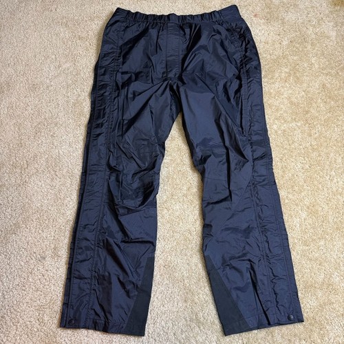 Vintage L.L.Bean Gore Tex Rain Pants Mens XLT Black Waterproof Shell