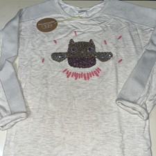 eGG Laurie Dress NEWTags Children’s  Size 8 Sequin Owl Sparkly Sleeves Who Who
