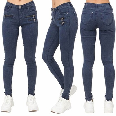 Damen Stretch Skinny Slim Fit Jeggings Treggings Leggings Hüfthose verwaschen