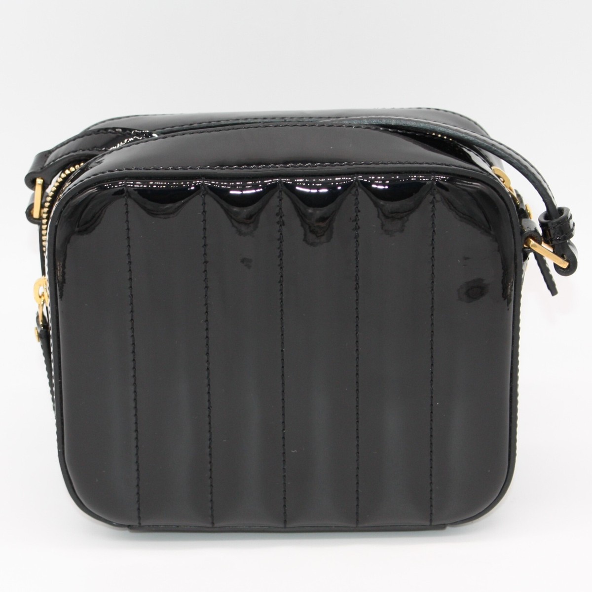 Yves Saint Laurent Vicky Mini Black Patent Leather Camera Bag NWOT