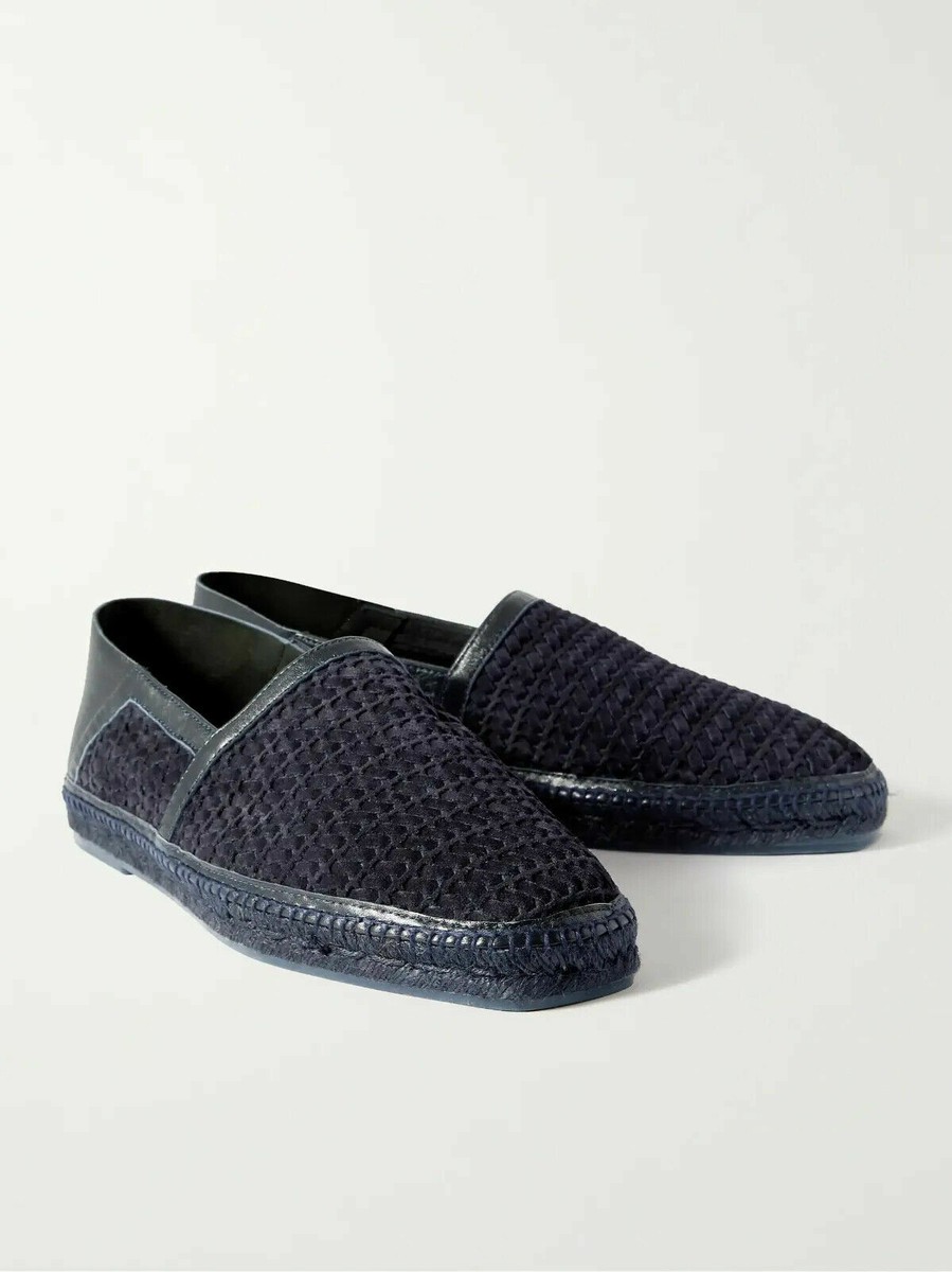 Tom Ford Barnes BRAIDED SUEDE Woven and Leather Espadrille  display picture 3