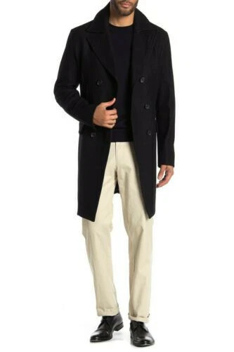 Michael Kors Promo trench misto lana colletto intagliato foderato 40 L $ 450 nuovo con etichette