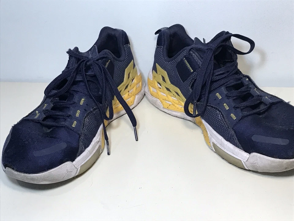 Nike Hombres Jordan Alpha 360 TR Michigan Azul Amarillo Tenis para Correr Talla 11.5 Foto 3 de 4