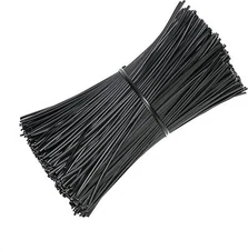 New uline 1000 black 6" plastic twist ties gift ties cable ties  s2505bl