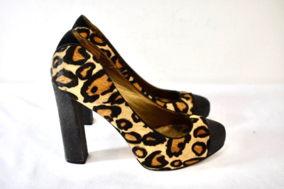 SAM EDELMAN Animal Print Horse Hair Leather Platform Shoes Size 7M On Sale eBay