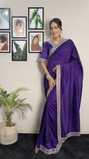 New Indian Bollywood Saree Wedding Partywear Sari Designer Ready to Wear saree
