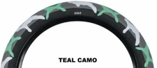 CULT VANS BMX Tires,26X2.1 TEAL CAMO Oldschool GT BMX SE NEW PAIR X2