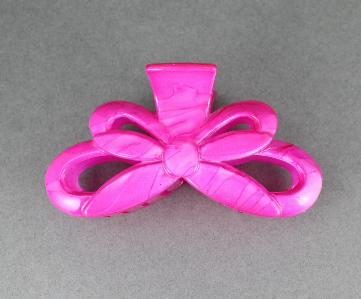 Lucite plastic hair bow ? Wholesale Acetate Bow Knot Hair Claw Clip Gifts Acrylic Bath  main image 4