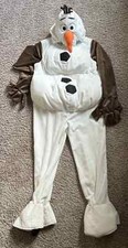 Disney Kids Frozen Olaf Halloween/Party Costume Size 7/8 Plush Padded Child