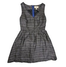 Anthropologie Moulinette Soeurs Metallic Tweed Sheath Dress Size 0p