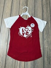 NWT Third Street Alabama Love T-Shirt Red & White 4T 100% Cotton Made In USA