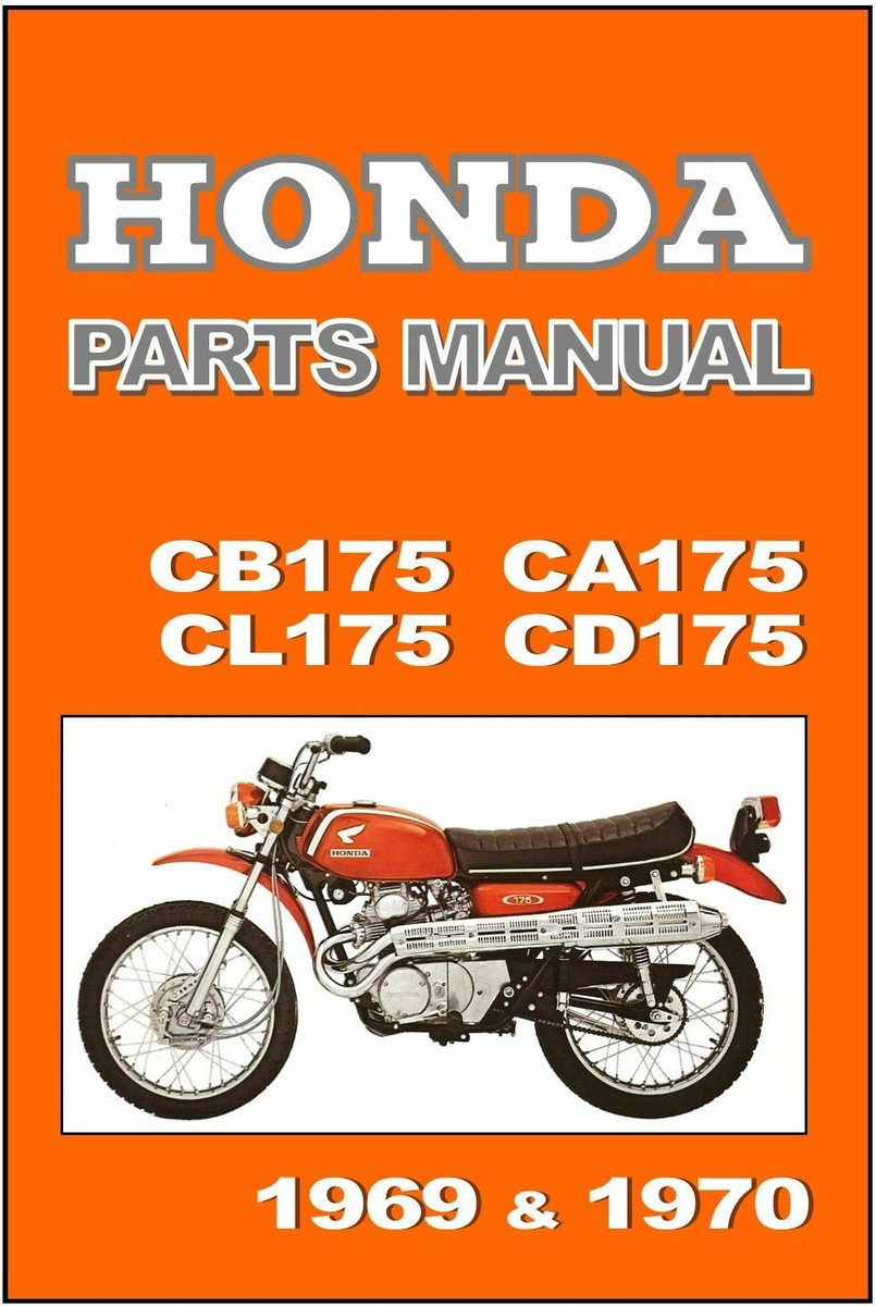 CL175 CB175 パーツリスト ホンダ 正規 バイク 整備書 CL175改3 CB175