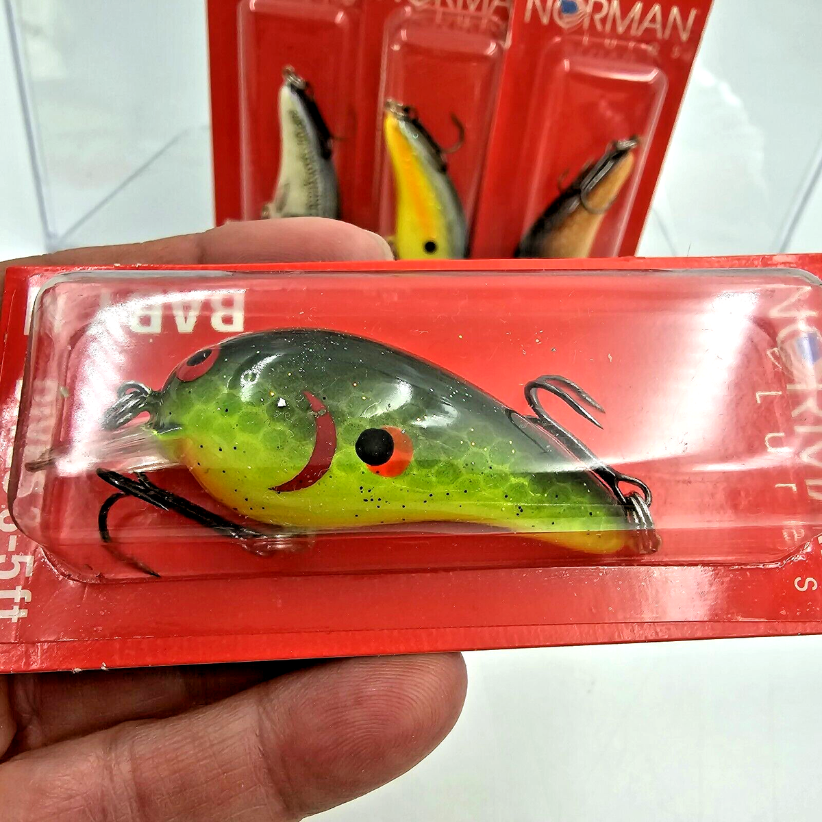 Vtg New Discontinued Norman 1/4oz Baby N Crankbait Fishing Lure 3