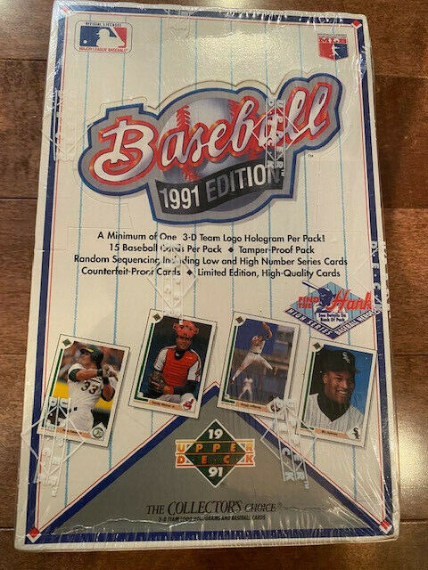 1991 Upper Deck Baseball High Series Sealed Box
