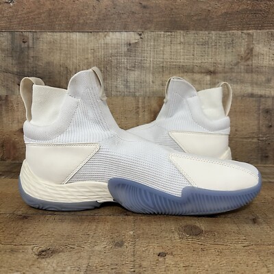 Adidas N3XT L3V3L Mens Size 12 Basketball Sneaker White Laceless