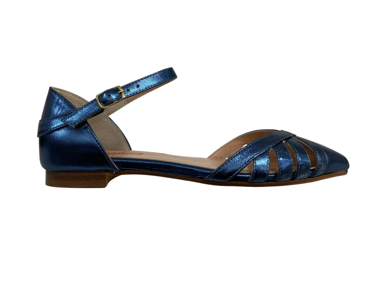 ILLOGICA sandalo donna basso a punta laminato art 22 E 203 LAM 100