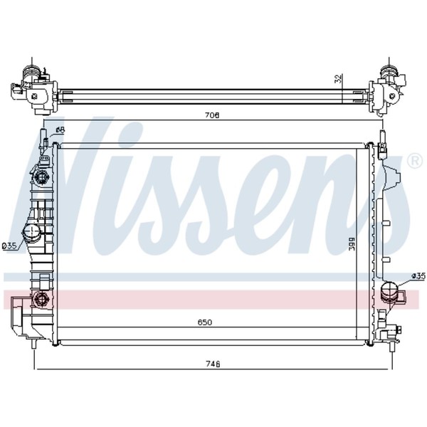 KüHler WasserküHler FüR Opel Vectra C Caravan Saab 9-3 Cabriolet YS3F 194-image