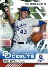 2016 Topps Pro Debut Distinguished Debuts SP #DD20 Ashe Russell Rookie KC Royals