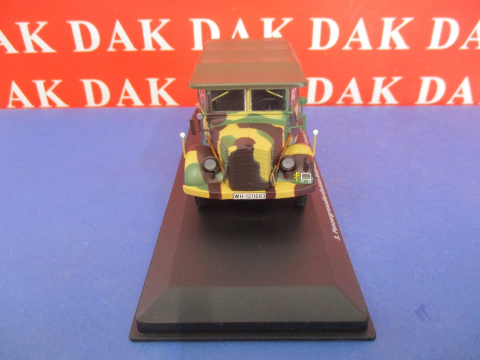 Die cast 1/43 Modellino Auto Mercedes L1500A Kfz.70 3 Panzerdivision Anzio 1944 - Immagine 3 di 4