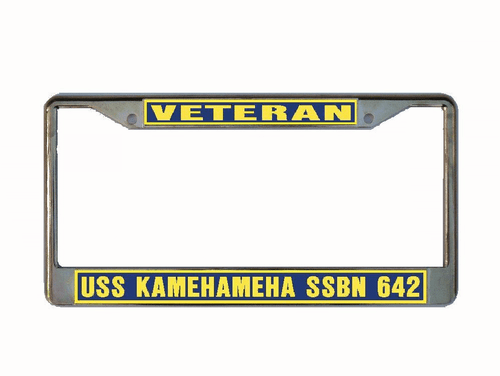 Telaio targa USS KAMEHAMEHA SSBN 642 auto militare-camion-RV VETERINARIO - Foto 5 di 8