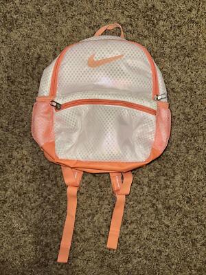 kids nike mesh backpack Nike Kids Girl's Brasilia Just Do It JDI Mini Air3 Pink/White Backpack  Sample