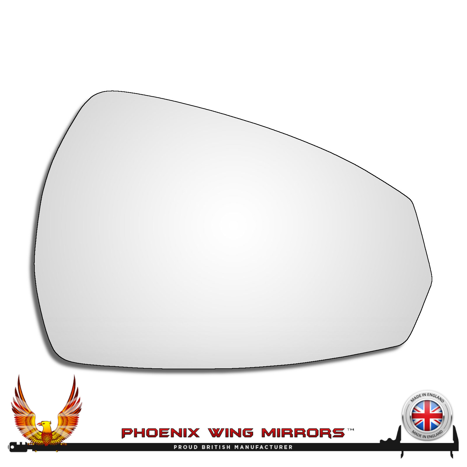 Right Hand Drivers Side Audi A3 / S3 Mk3 2013-2021 Convex Wing Door Mirror Glass