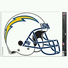 LOS ANGELES CHARGERS MULTI-USE HELMET DECAL 11"X17" SHEET PERFECT FOR WINDOWS