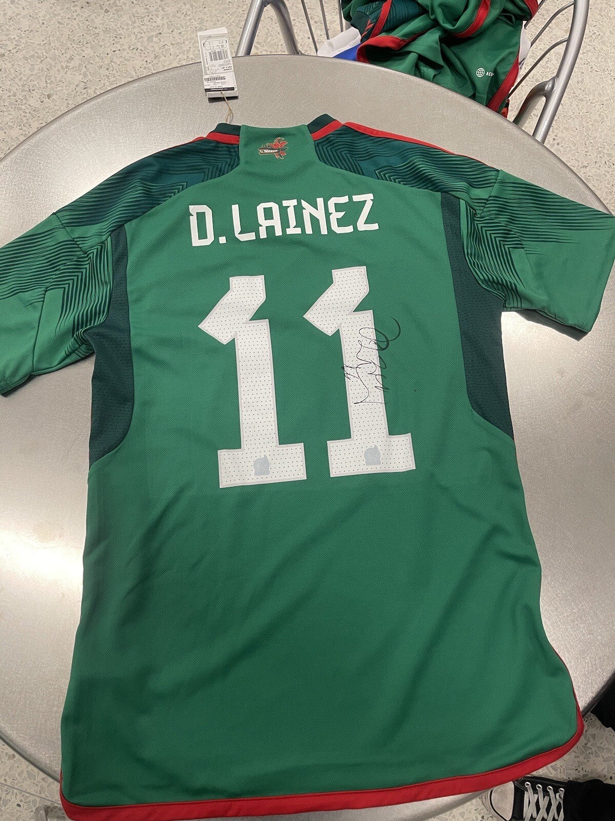 [NWT] Mexico National Team 2022/2023 Home Jersey M Diego Lainez Tigres America