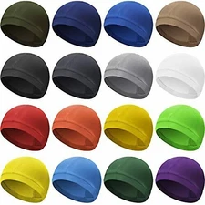 Cooling Skull Cap Helmet Liner Sweat Wicking Cycling Running Hat for Men Women