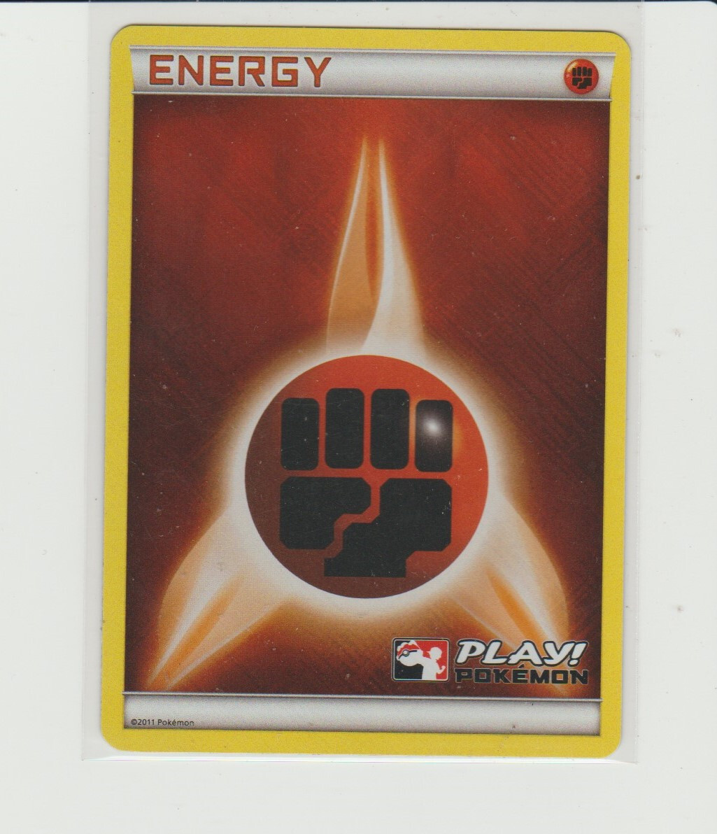 Fighting Energy Reverse Holo Pokemon League Promo 2011