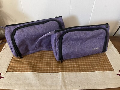 LUXJA Makeup Bag Purple NWOT LOT OF 2 