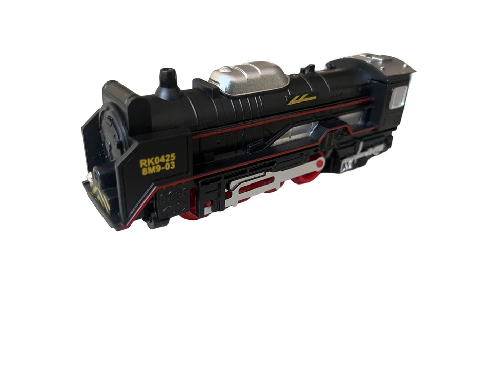 Juego de tren clásico a pilas con vías motor ligero niños niños juguete - Imagen 4 de 4